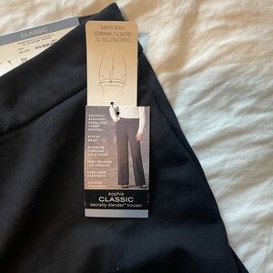 NWT Liz Claiborne Classic Secretly Slender Black Dress Trouser Sz: 14